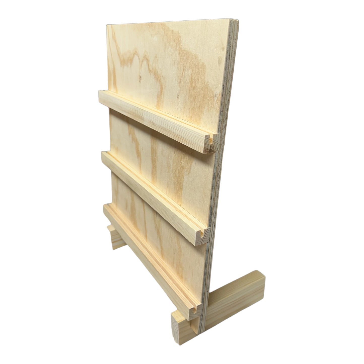 Grooved Card Backed Product Display Plywood Earring Card Display