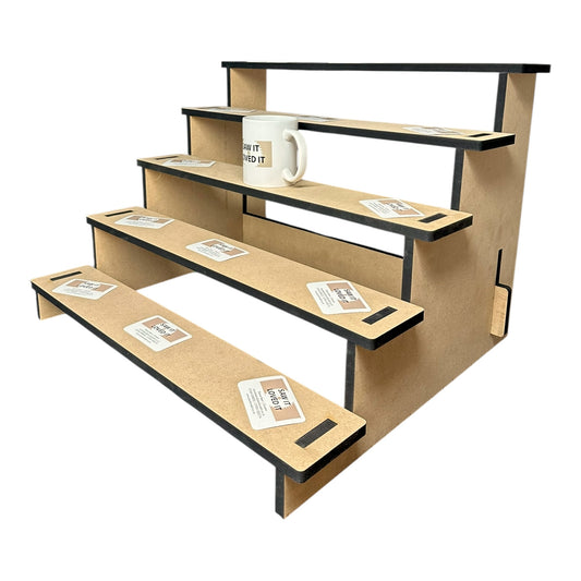 Multiple Tier 12mm MDF Collapsible Display Stand | Craft Fair Shop Display