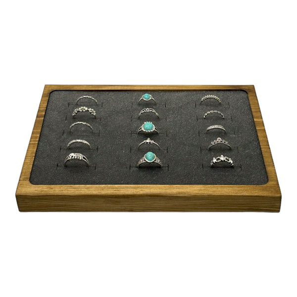 Ring Tray With Foam Insert Holds 15 Rings