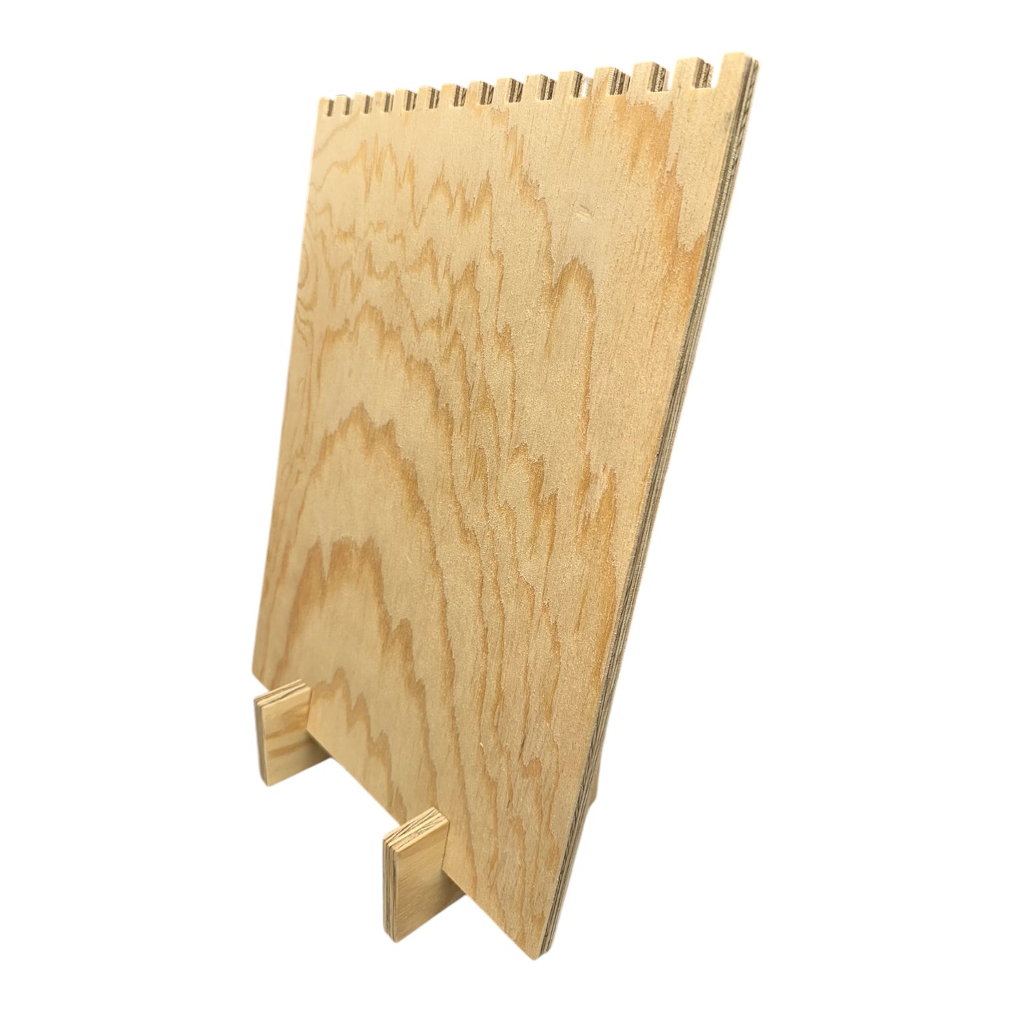 Set Of 5 Multi-groove Wooden Necklace Display
