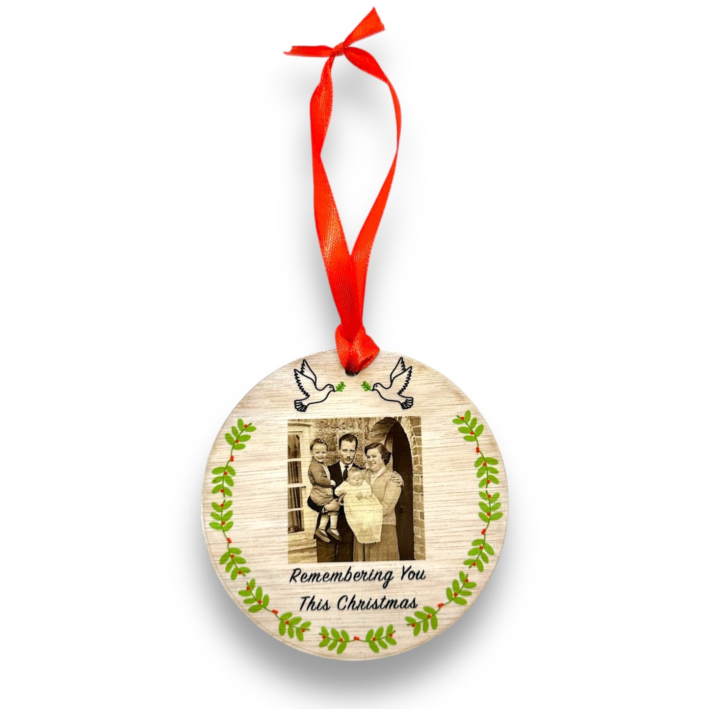 Personalised Memorial Bauble Custom Tree Decoration