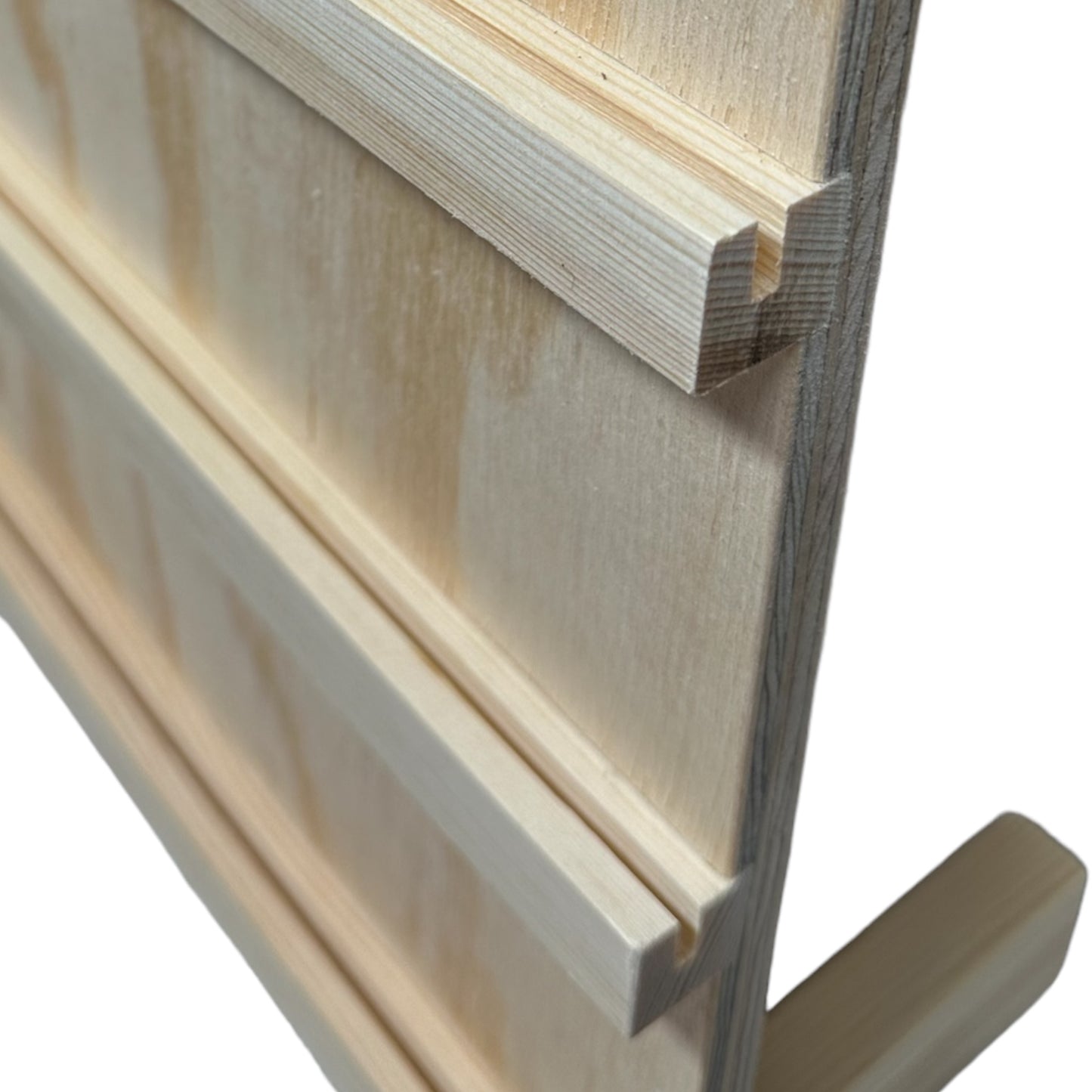 Grooved Card Backed Product Display Plywood Earring Card Display