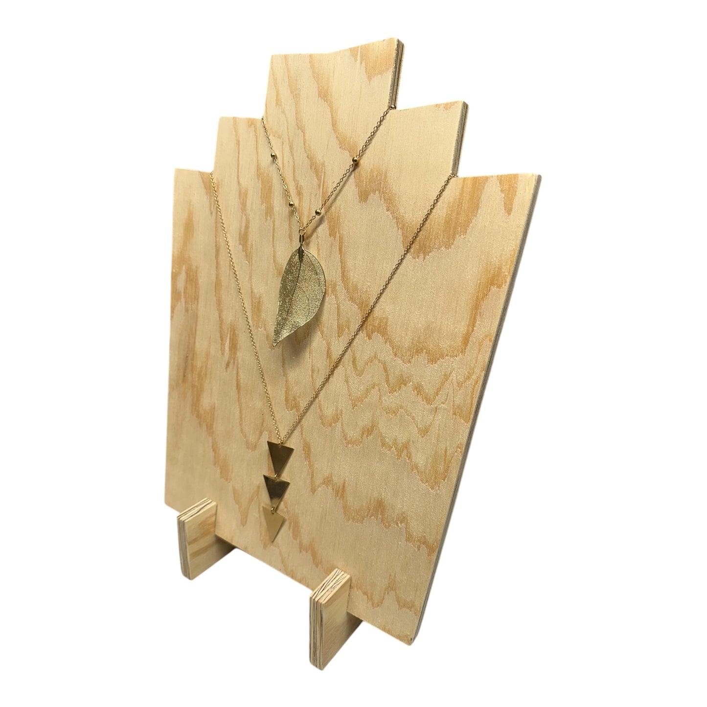 Set of 5 Stepped Ply Necklace Stand