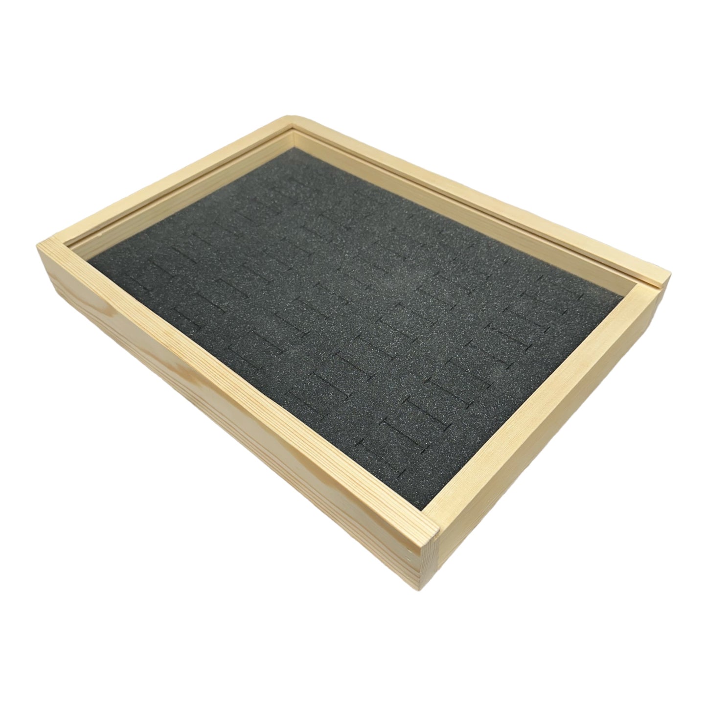 Ring Tray With Foam Insert And Sliding Lid Holds 50 Rings