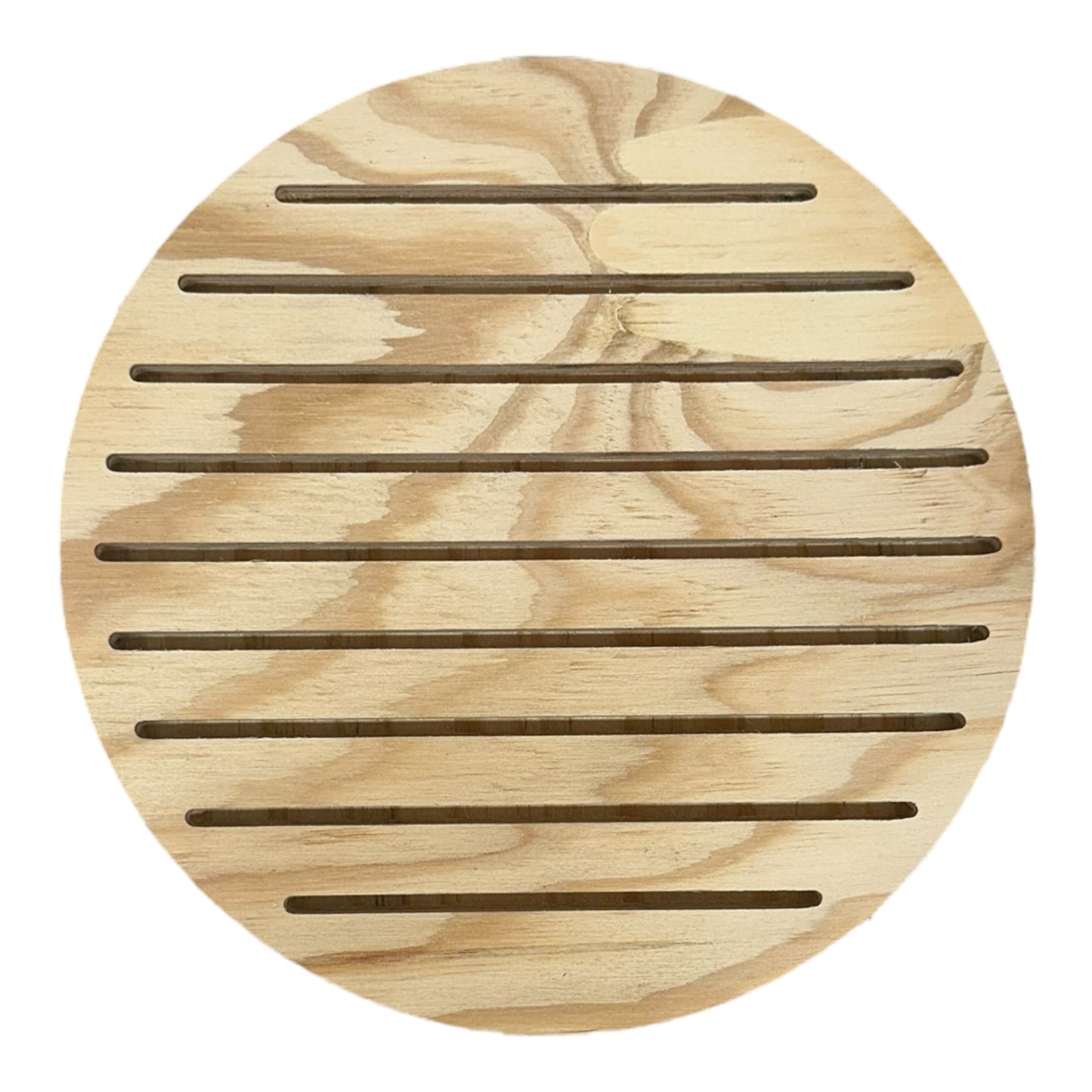 Circular Grooved Wooden Display Rings Card Backed Products Business Cards