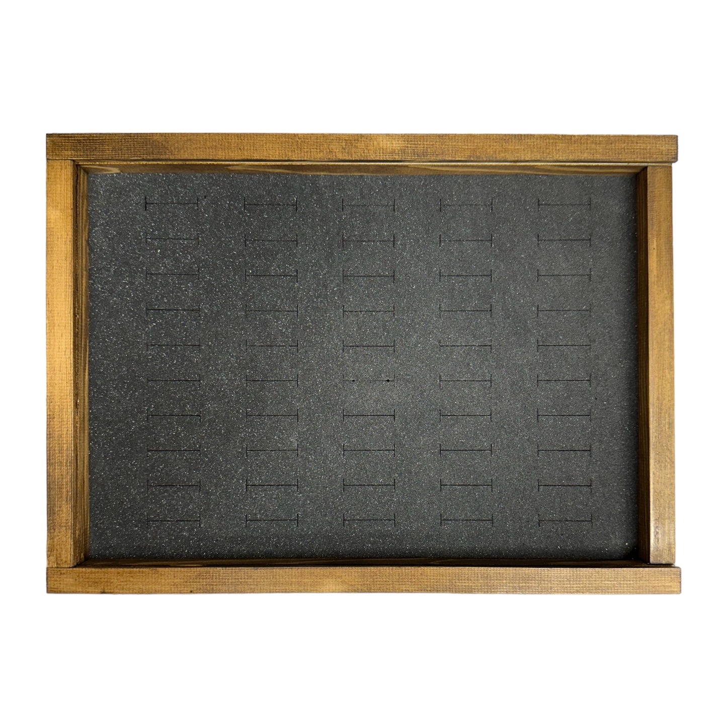 Ring Tray With Foam Insert And Sliding Lid Holds 50 Rings