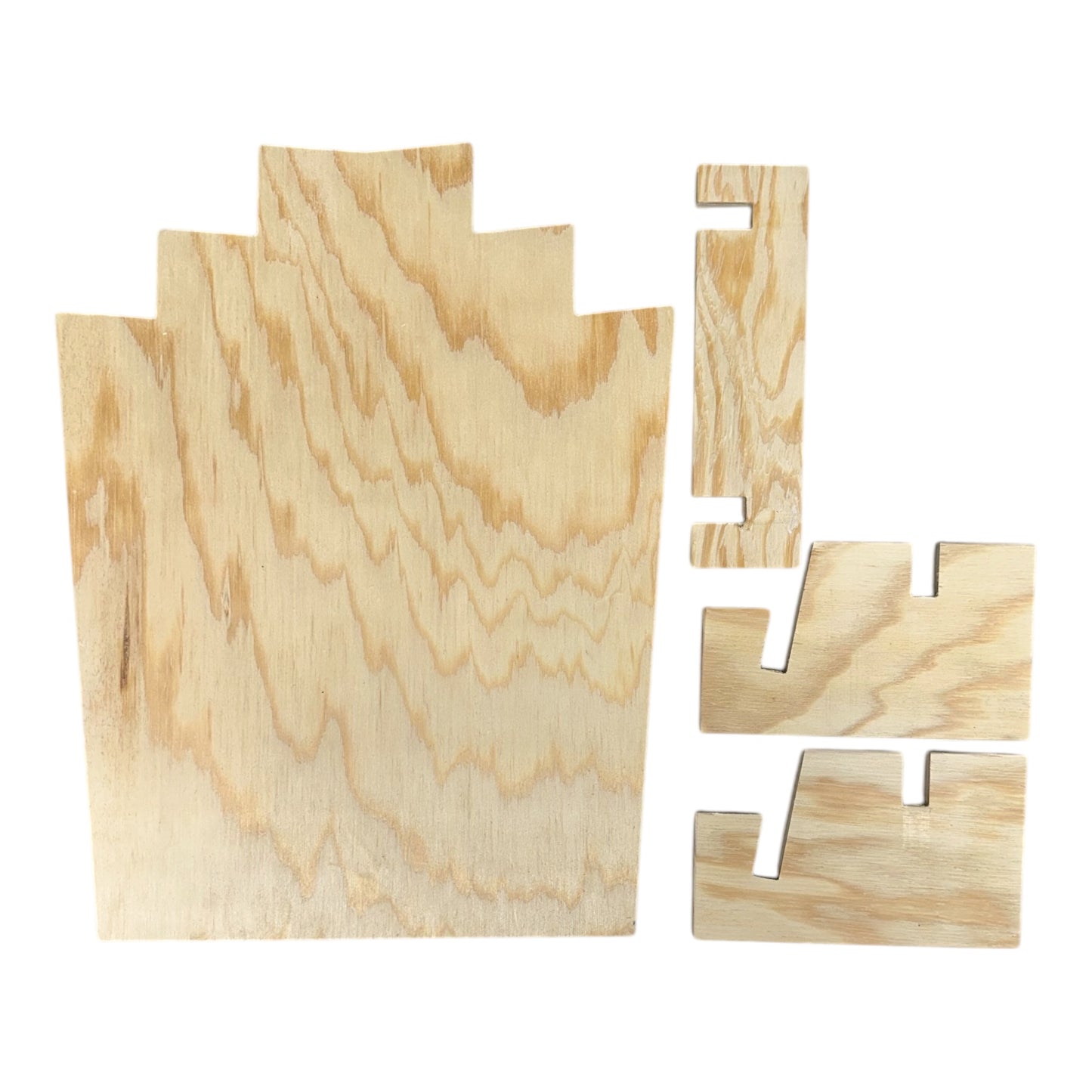 Set of 5 Stepped Ply Necklace Stand