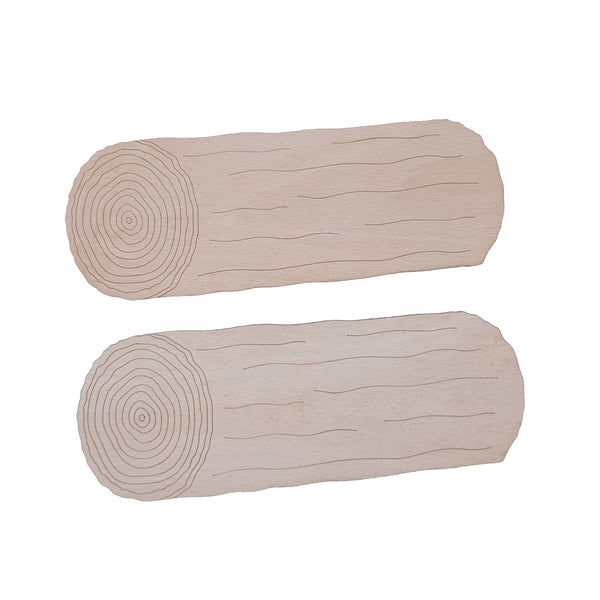 Plywood log slices