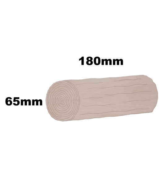 Plywood log slices with sizes