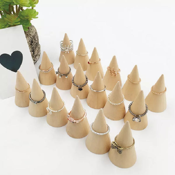 Wooden Cones Set of 10