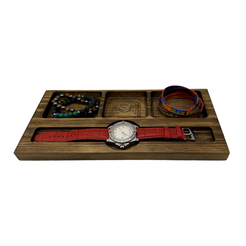 wooden Watch And Jewellery Catch all Tray
