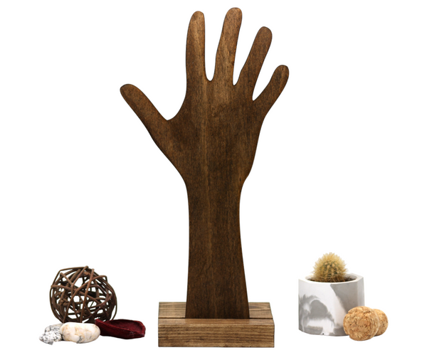 Plywood hand display