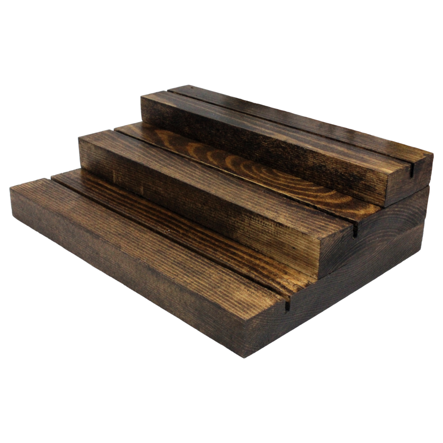 3 tier grooved display