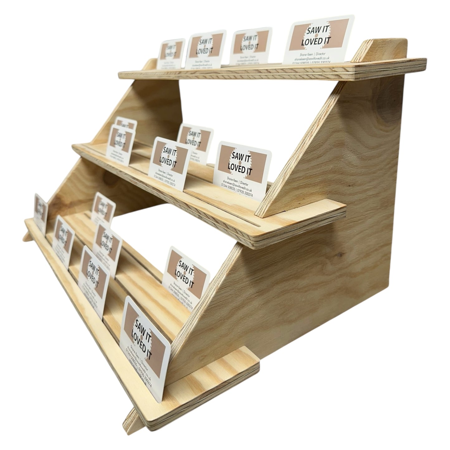 3 Tier Grooved Collapsible Display Stand Craft Fair Shop Display