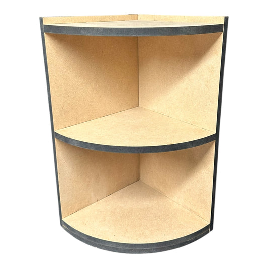 MDF Circular Corner Unit 40CM Tall Collapsible Shelving Unit
