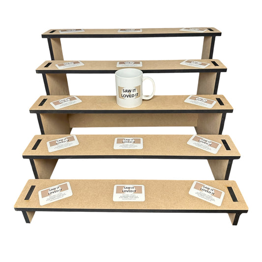 Multiple Tier 12mm MDF Collapsible Display Stand | Craft Fair Shop Display