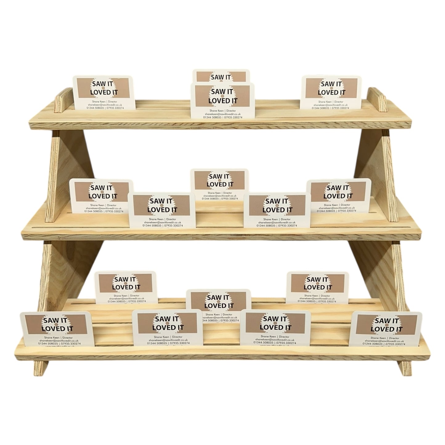 3 Tier Grooved Collapsible Display Stand Craft Fair Shop Display