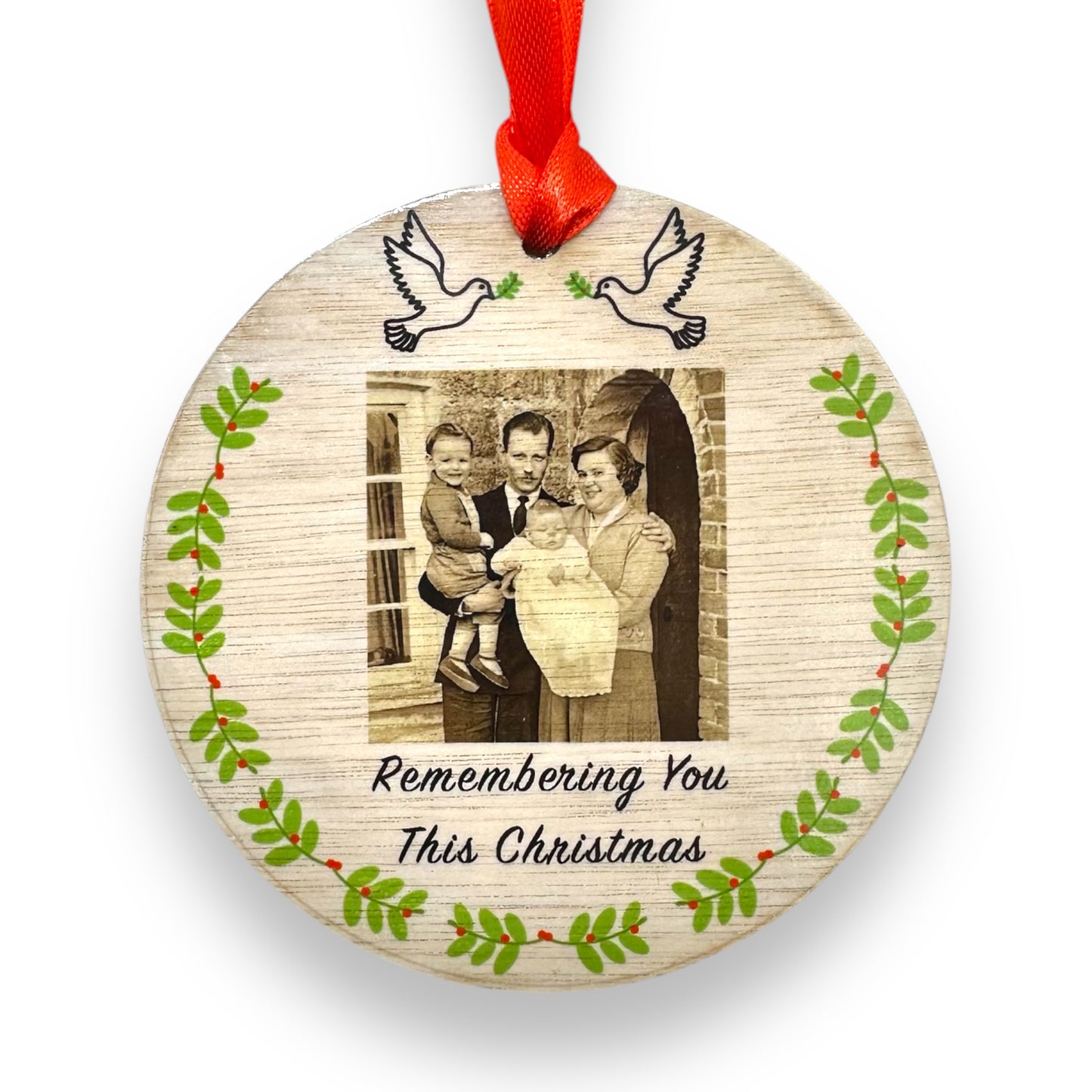 Personalised Memorial Bauble Custom Tree Decoration