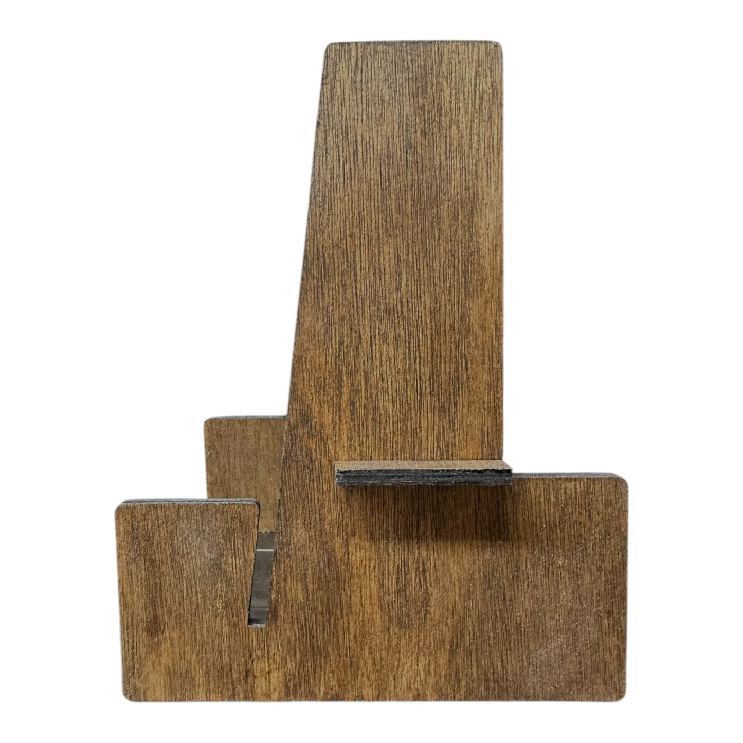 Multi-Groove Plywood Necklace Display With Collapsible Necklace Securing Base