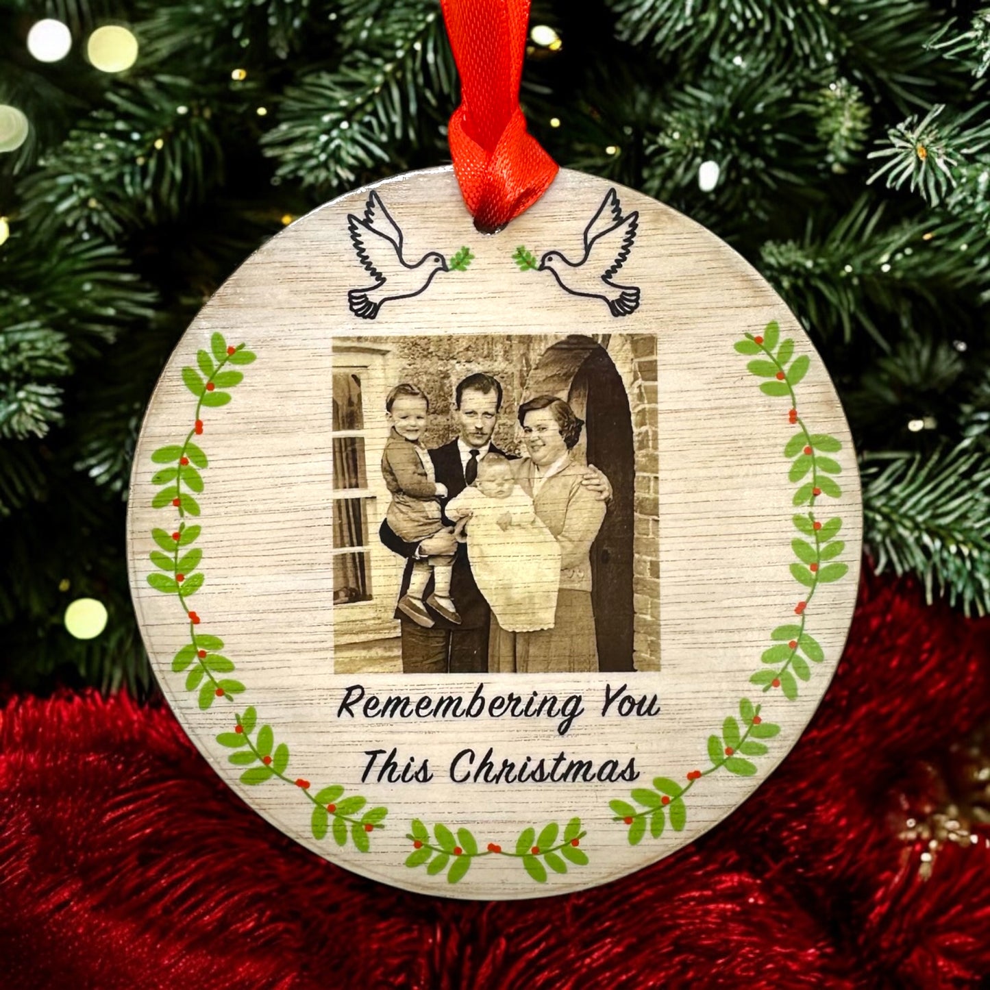 Personalised Memorial Bauble Custom Tree Decoration