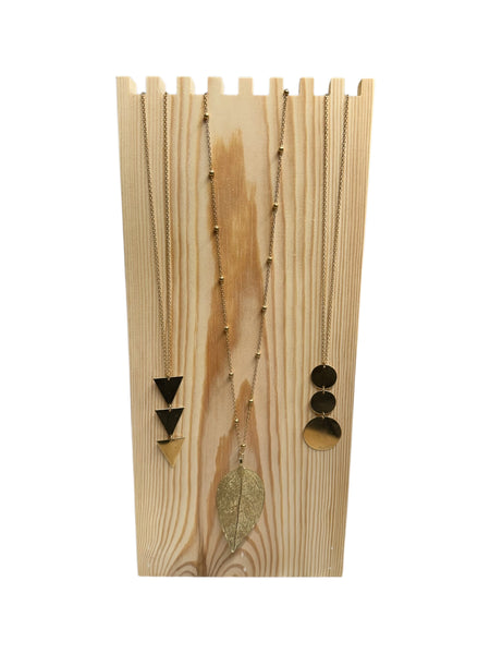 Grooved Top Necklace Display