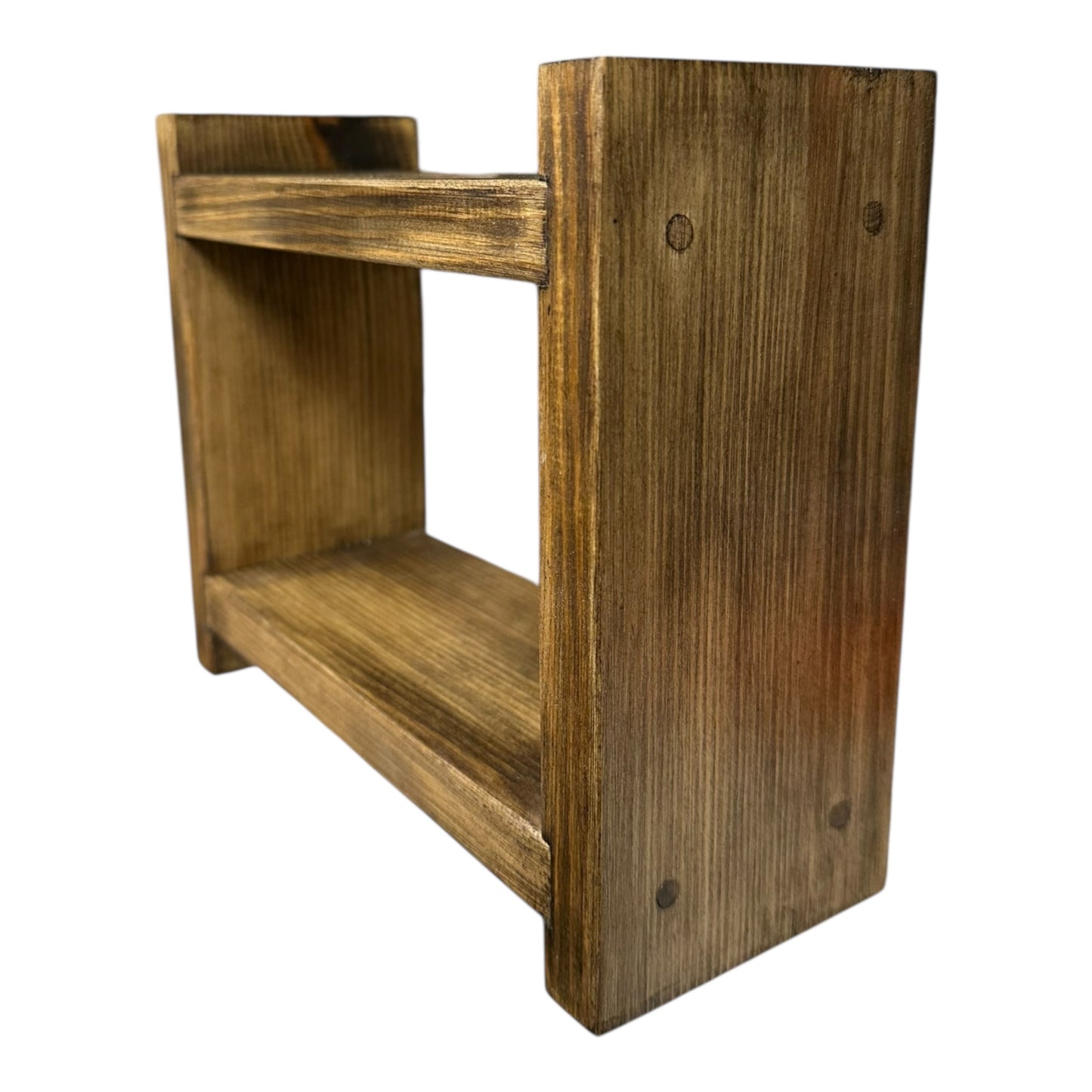 Two Tier Wooden Product Display Stand
