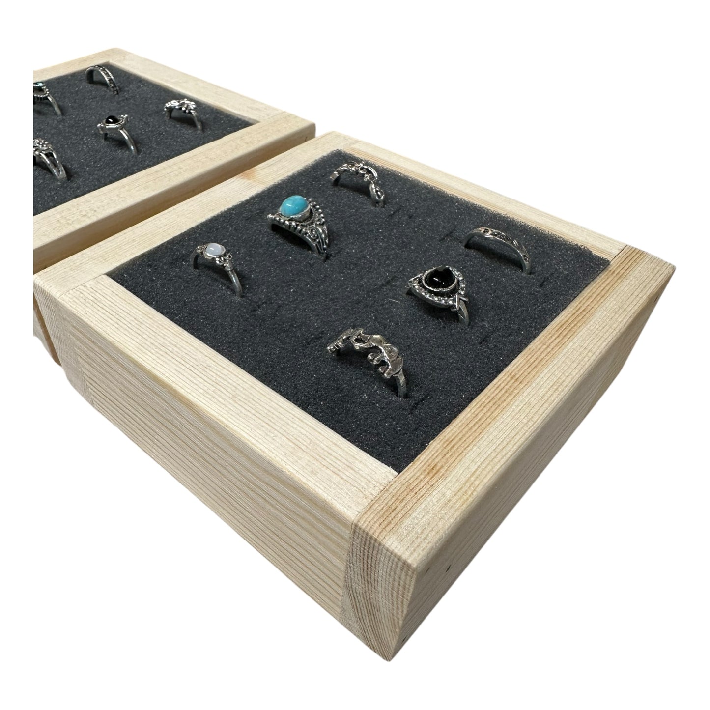 Square Foam Ring Tray - Pair