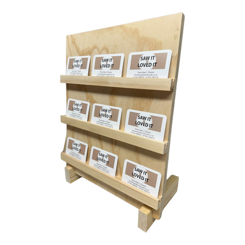 Plywood Earring Card Display Collapsible