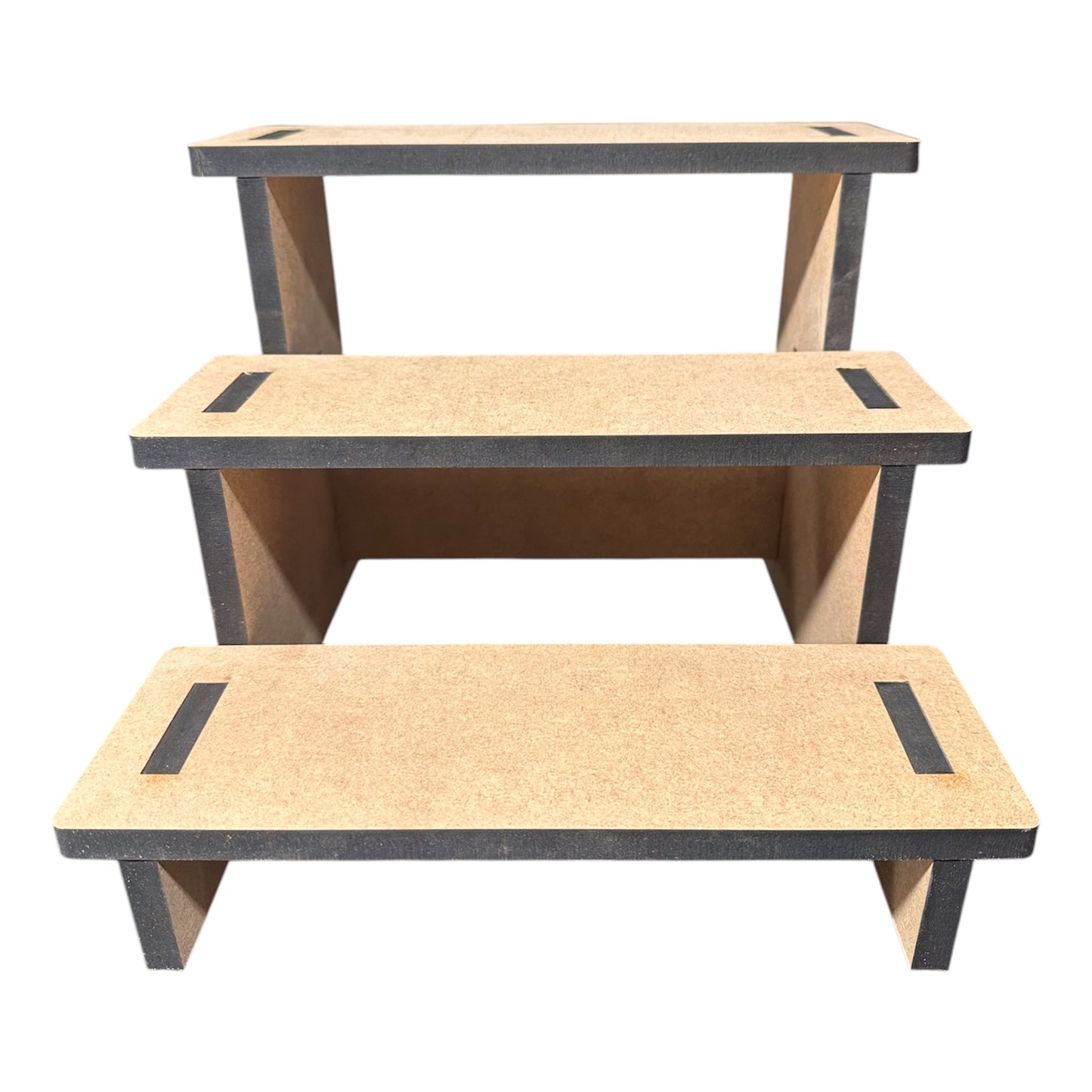 Multiple Tier 12mm MDF Collapsible Display Stand 10cm Deep Shelves | Craft Fair Shop Display