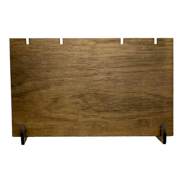 Plywood Necklace Display Rectangle Collapsible