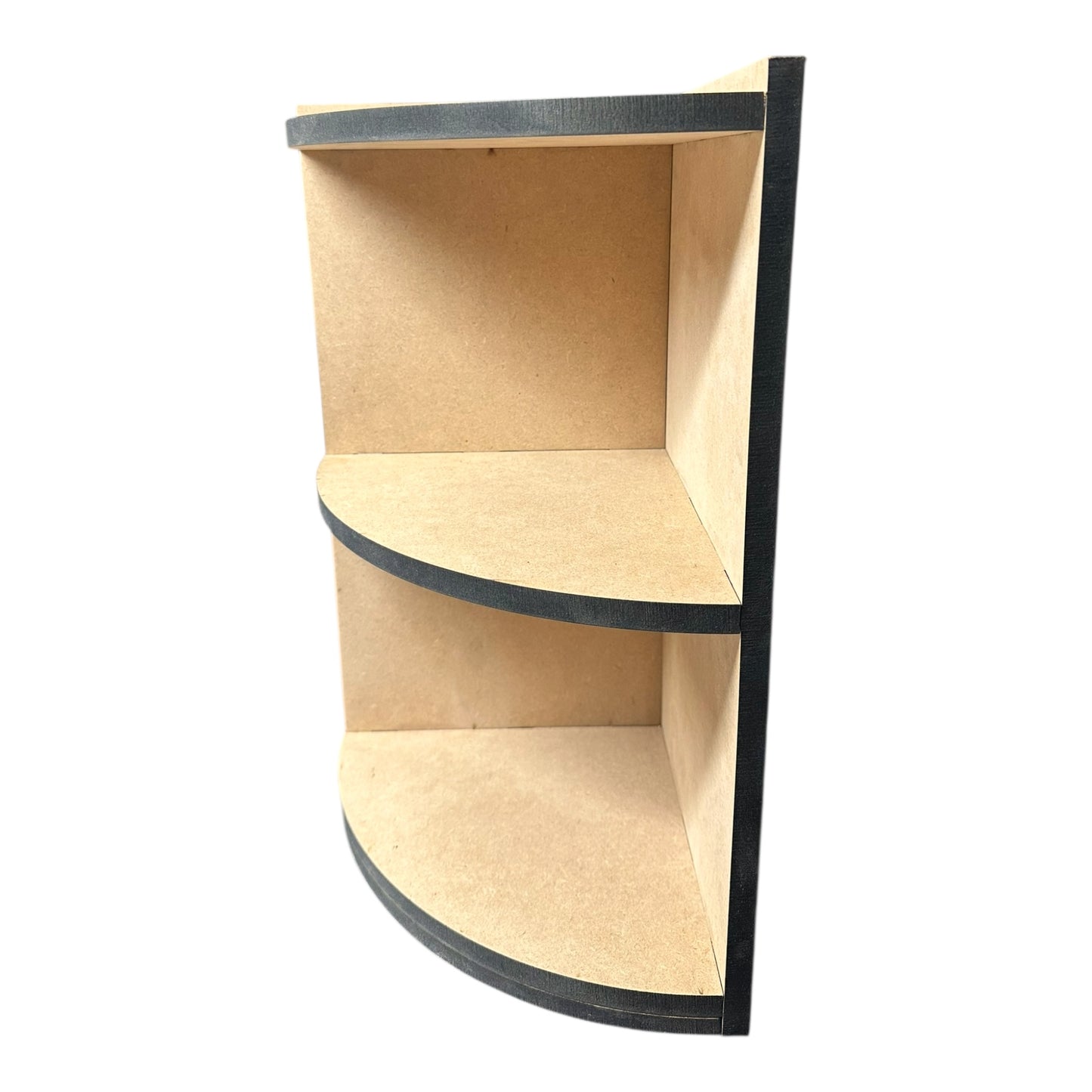 MDF Circular Corner Unit 40CM Tall Collapsible Shelving Unit