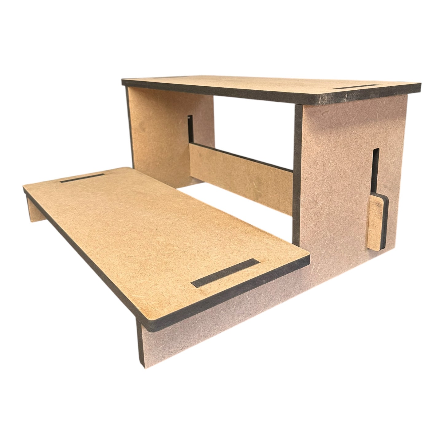 Multiple Tier 12mm MDF Collapsible Display Stand 20cm Deep Shelves | Craft Fair Shop Display