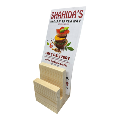 Wooden Menu Holder | Restaurant Menu Holder | Table Menu Display