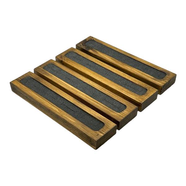 Ring display with foam inserts - set of 4