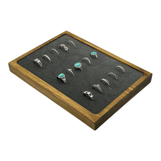 Ring Tray With Foam Insert Holds 15 Rings