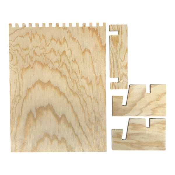 Multi-groove Wooden Necklace Display | Necklace stand