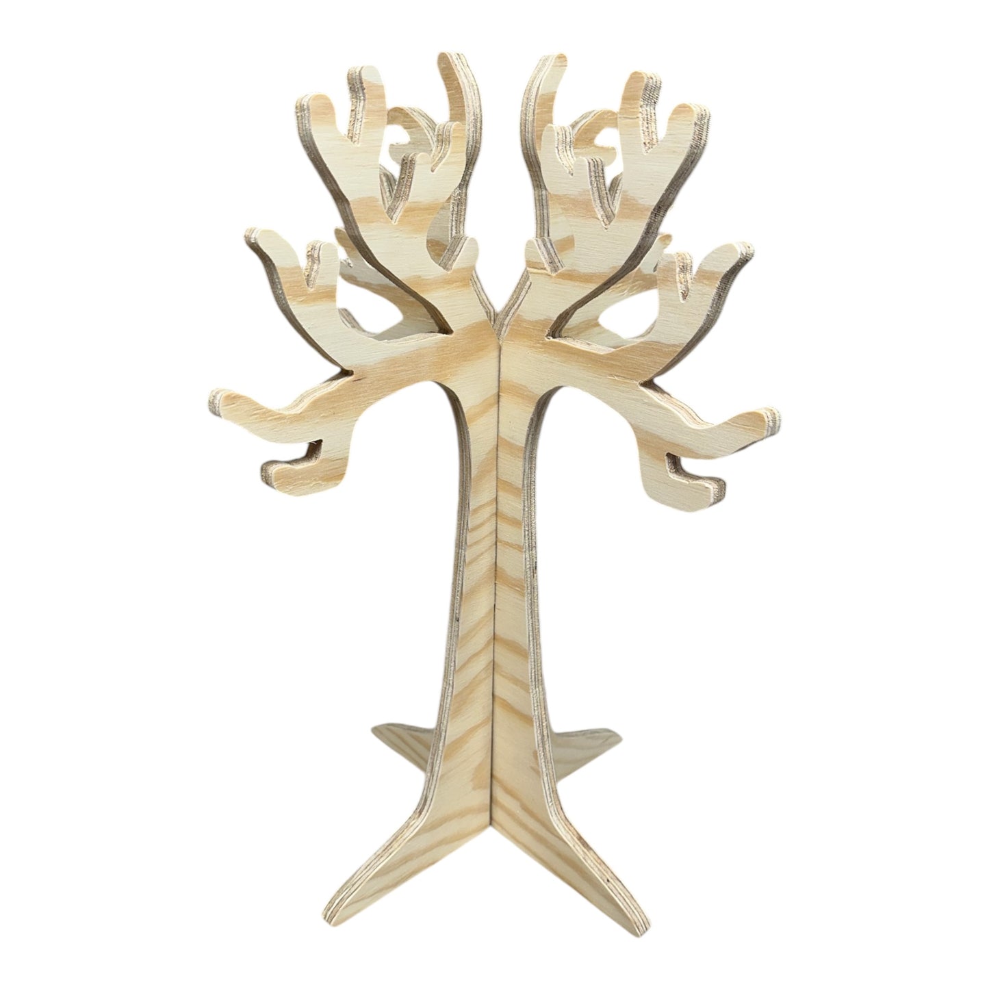 Plywood Tree Necklace Stand Jewellery Display