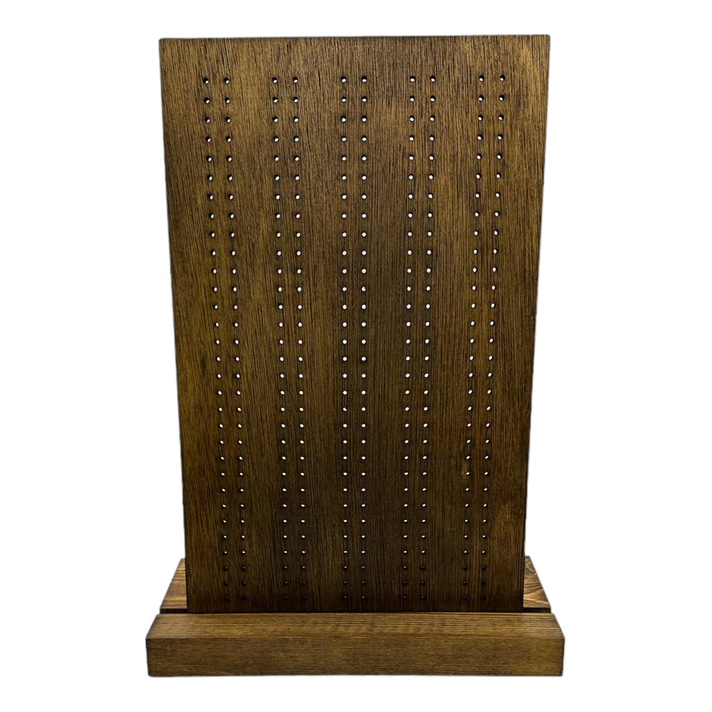 Wooden plywood earring display