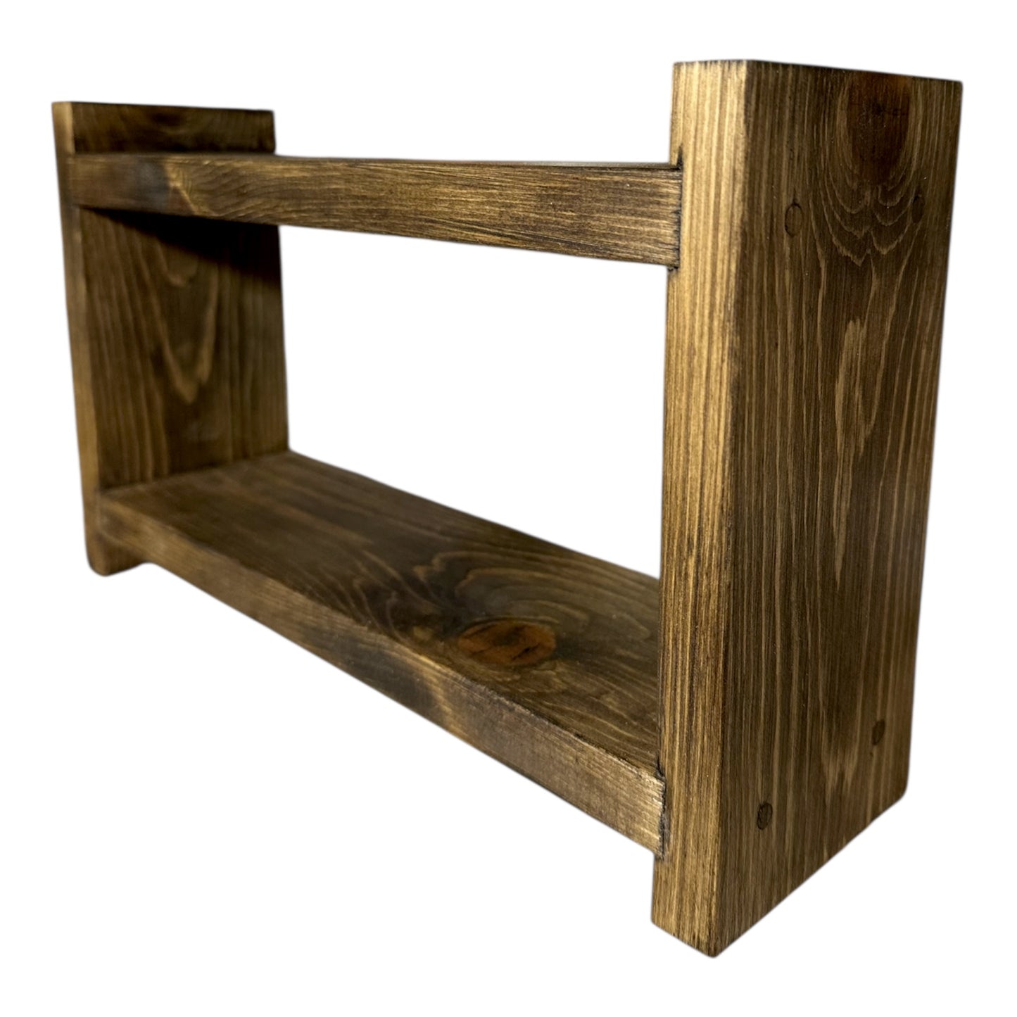 Two Tier Wooden Product Display Stand