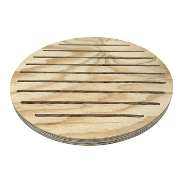 Circular Grooved Wooden Display Rings Card Backed Products Business Cards