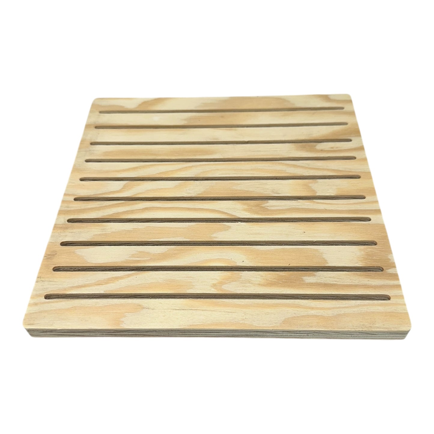 Square Grooved Wooden Display Rings Card Backed Products Business Cards