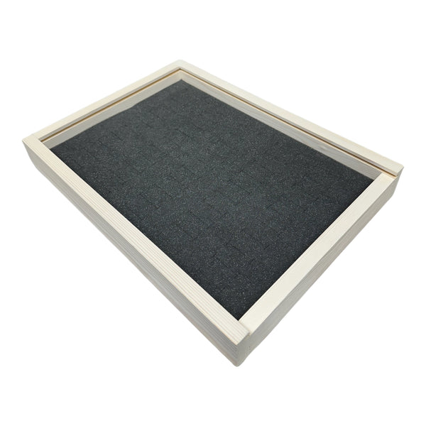 Ring Tray With Foam Insert And Sliding Lid Holds 50 Rings
