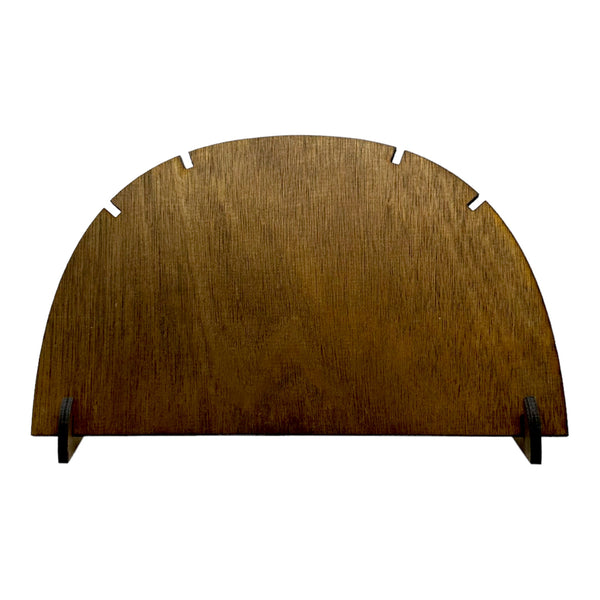 Plywood Necklace Display Round Collapsible