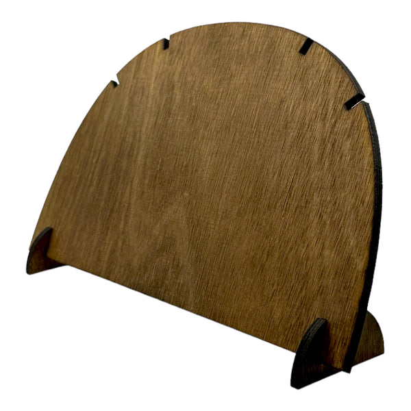 Plywood Necklace Display Round Collapsible