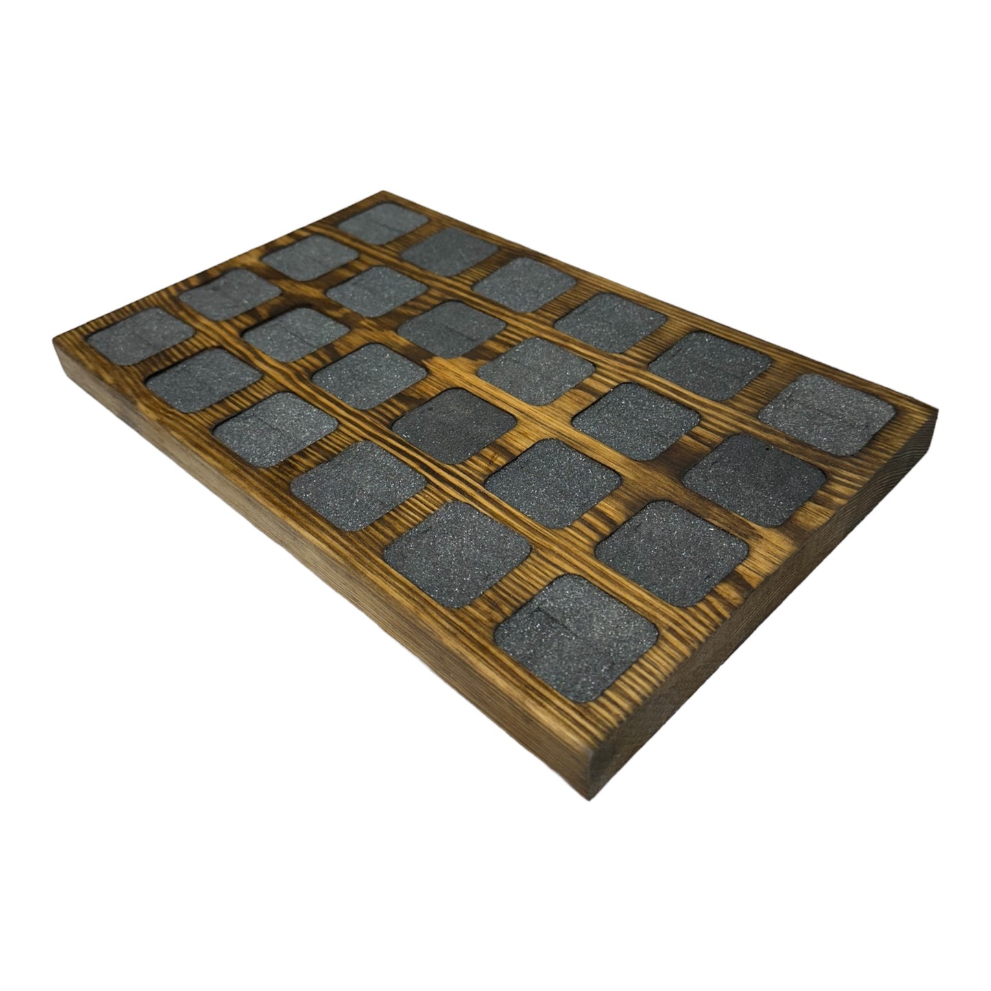 Ring display with foam inserts