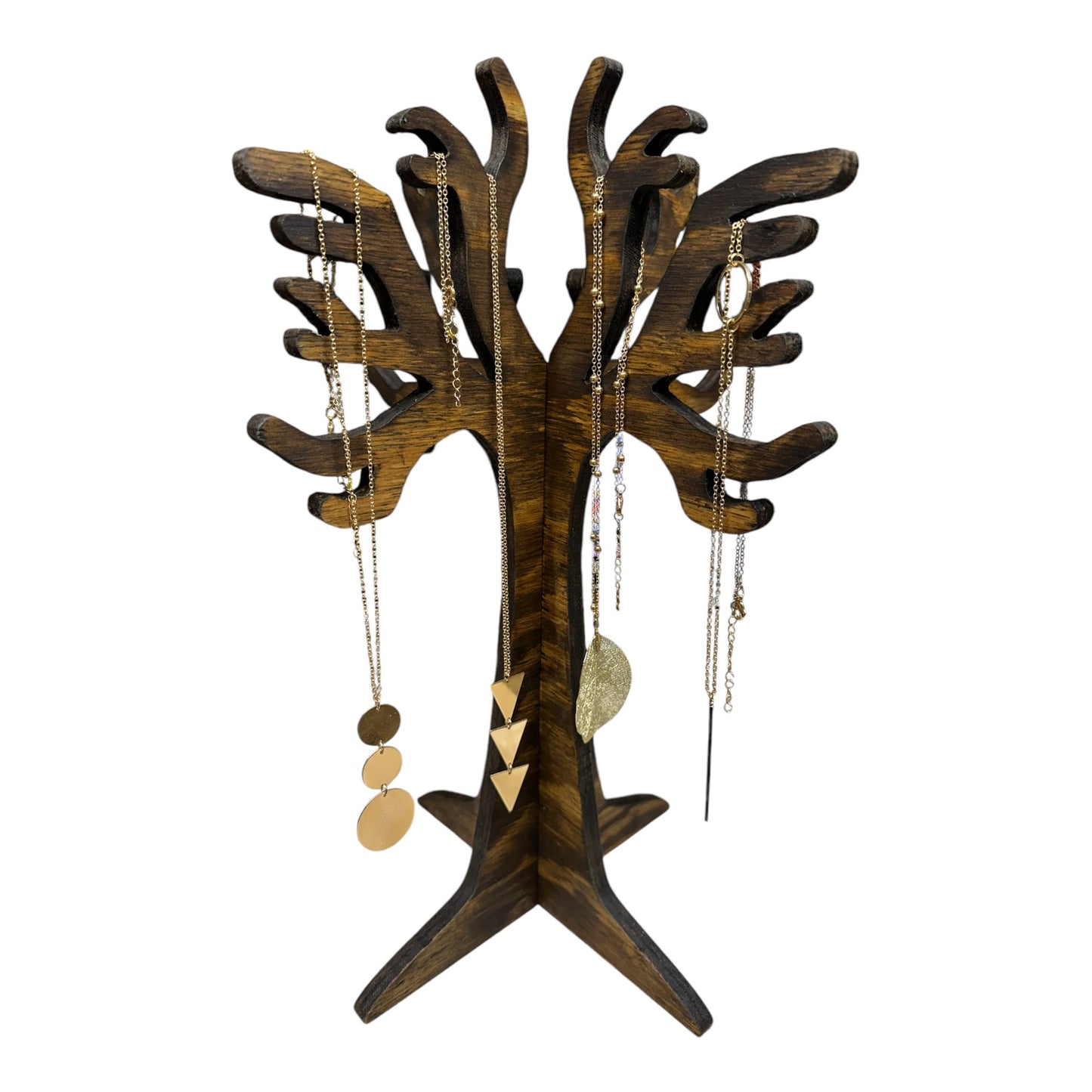Plywood Tree Necklace Stand Jewellery Display