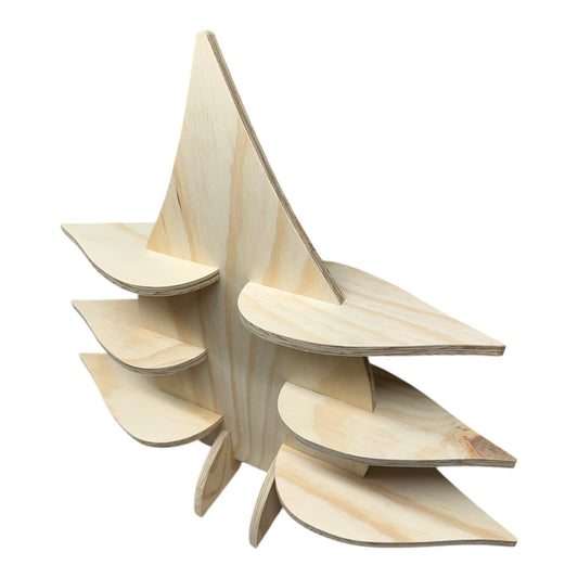 Leaf Shaped Plywood Display