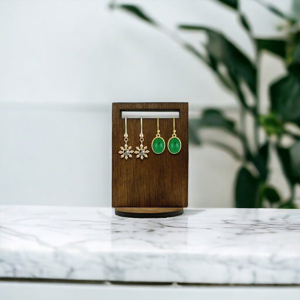 Rectangular slot earring display