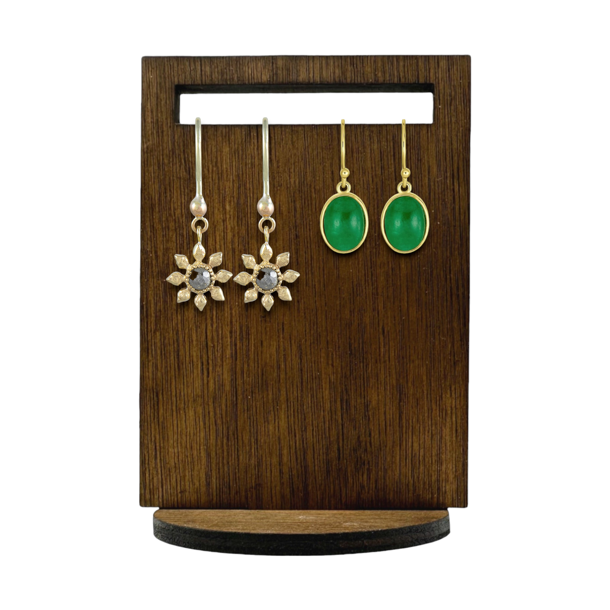 Rectangular slot earring display