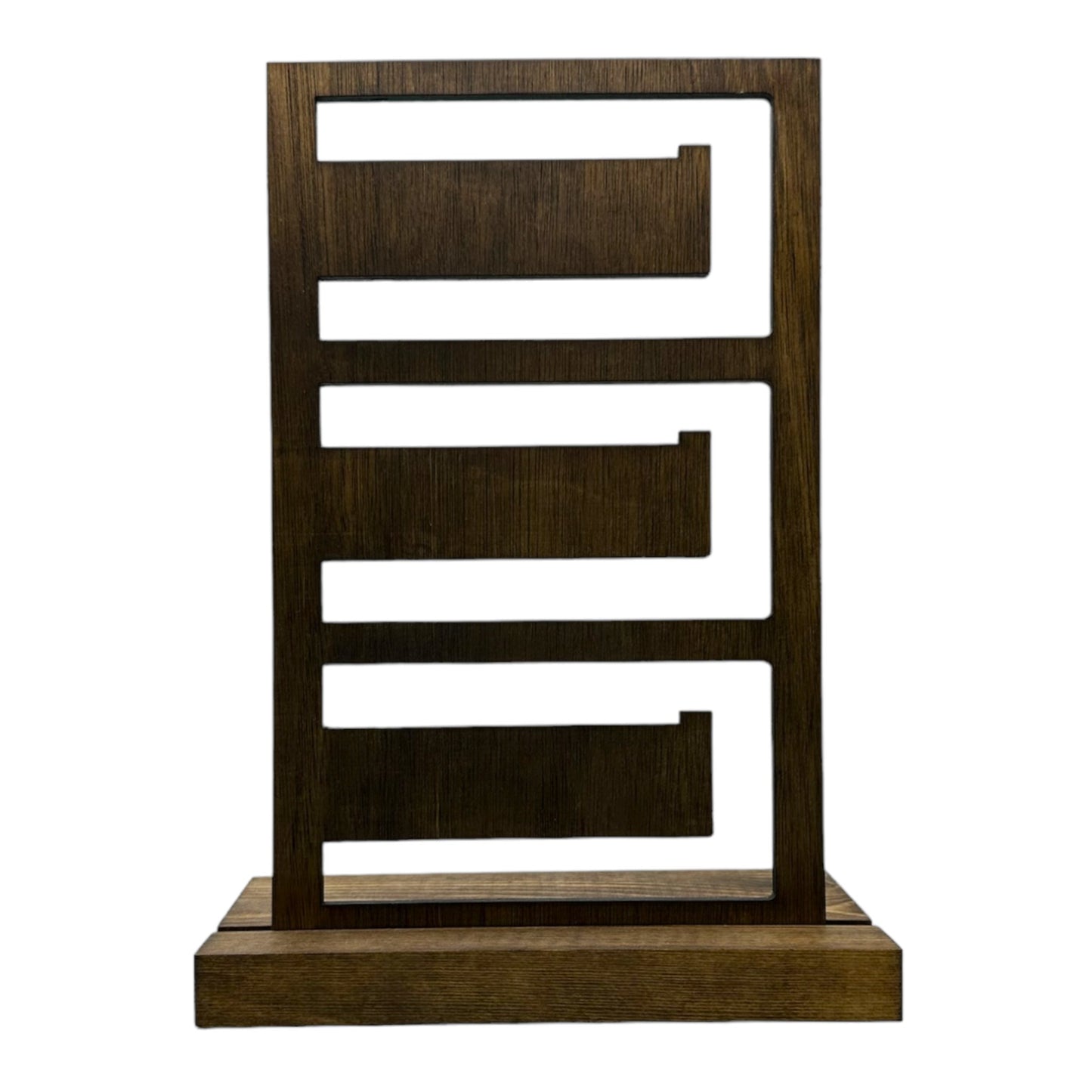 Multi arm plywood bracelet display